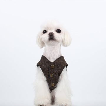 Sir Barkington's Classic Herringbone Vest